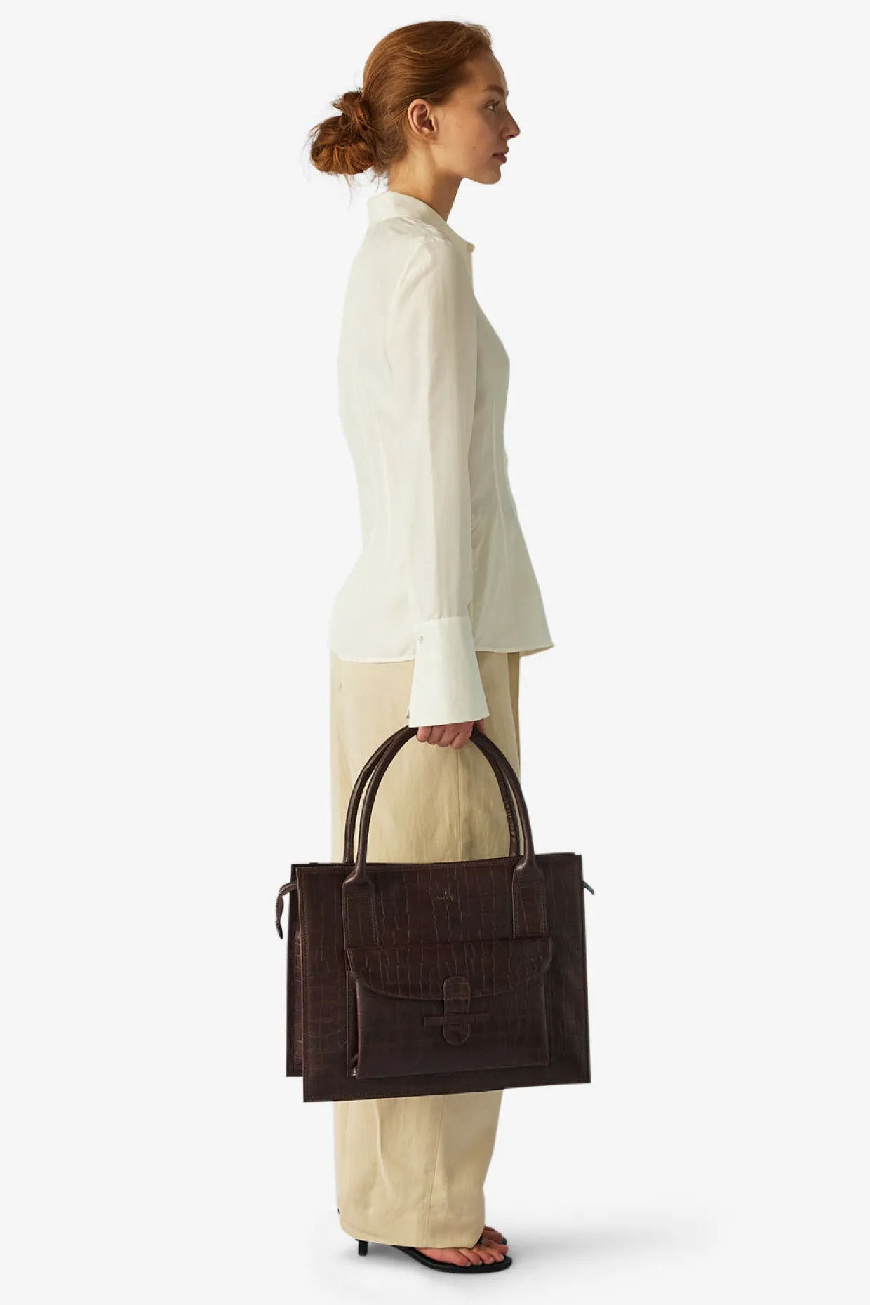 Ragusa shopper Valentina Dark brown