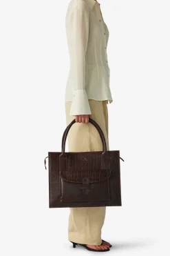 Ragusa shopper Valentina Dark brown